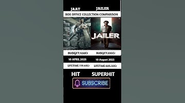 Jaat Vs Jailer Movies boxoffice collection comparison #shorts #jaat #jailer #southcinema #topmovies