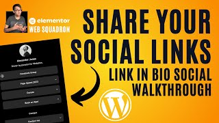 Link in Bio Creator - Social - Wordpress Plugin - Social Links Donate Calendar