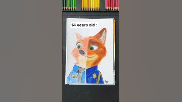 ✨My Art progress throughout the year ! part 2 ( Age 4-16 ) 🥹💕…#art #shorts