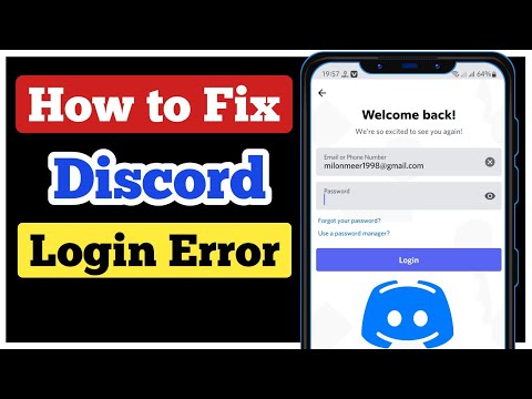 How To Fix Login Error in Discord Mobile || Fix Discord Sign in Problem || Login Discord Account
