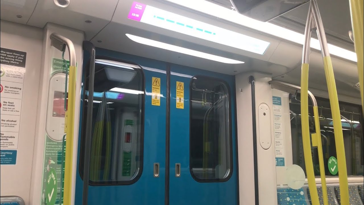 Sydney Metro Alstom Metropolis from Rouse Hill to Castle Hill