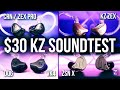 KZ CRN/ZEX Pro Soundtest vs ZEX, VK4, DQ6, ZSN Pro X - $30 KZ BATTLE!