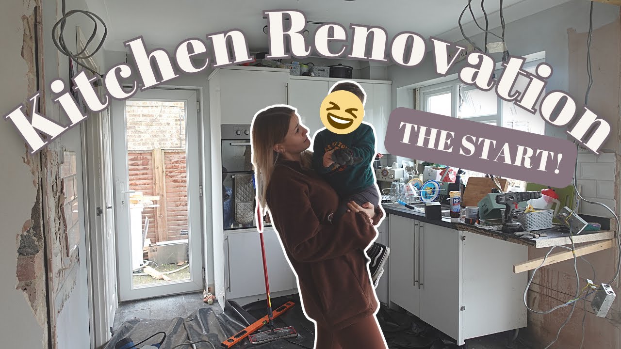 Starting the Kitchen Renovation UK We HAD to Leave the House! YouTube