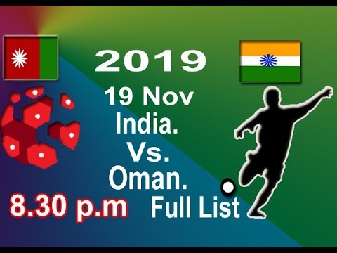 India Vs Oman World Cup Qualifiers Today Football 2019