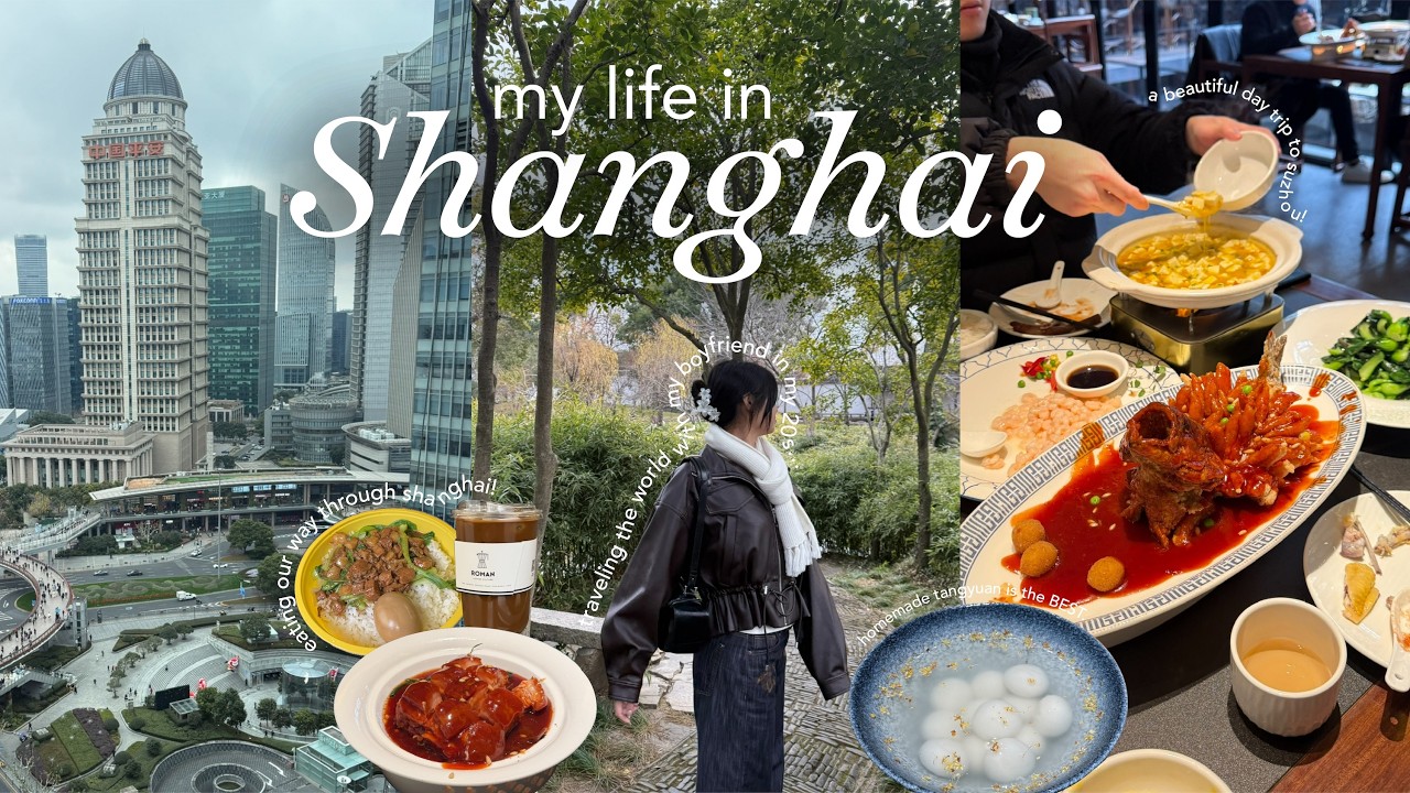 my life in shanghai 🍵🎍| a day in suzhou, squirrelfish & crab roe noodles, chasing midnight chaos