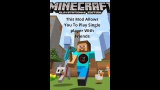 This Mod Allows You To Play Single player With Friends - NO LAN Minecraft