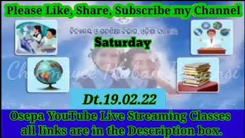 OSEPA//Dt.19.02.22//SAT//YouTube Live Streaming Classes all Links//Cl 1 to Cl 3 //CHINMAYEE PATEL
