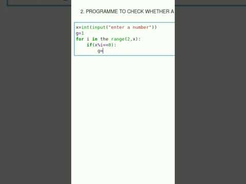 Check prime number using python 🔥💻#python #coding #physics #java - YouTube