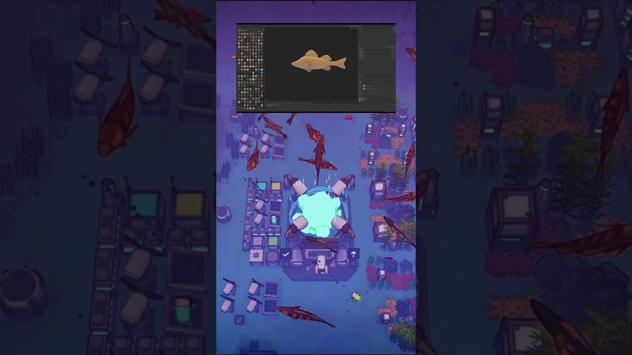 ⁣yellow perch #gamedev #blender #godot #substancepainter