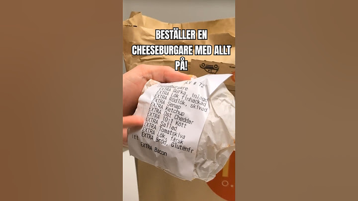 Beställer en Cheeseburgare med ALLT på från McDonalds #mcdonalds #burger
