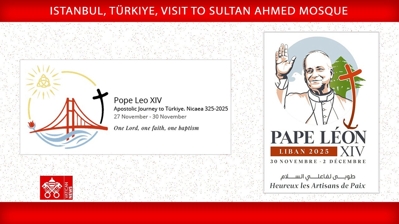 Istanbul, Türkiye, Visit to Sultan Ahmed Mosque, November 29, 2025, Pope Leo XIV