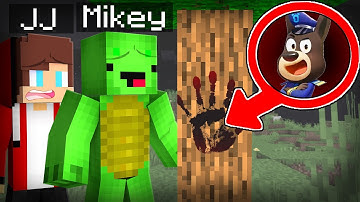 How Mikey and JJ Found The Biggest Footprints DoberMann Officer in Minecraft ?! - Maizen