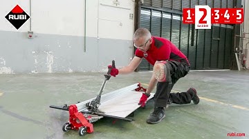 Nueva cortadora de azulejos RUBI TK   ¿Cómo funciona