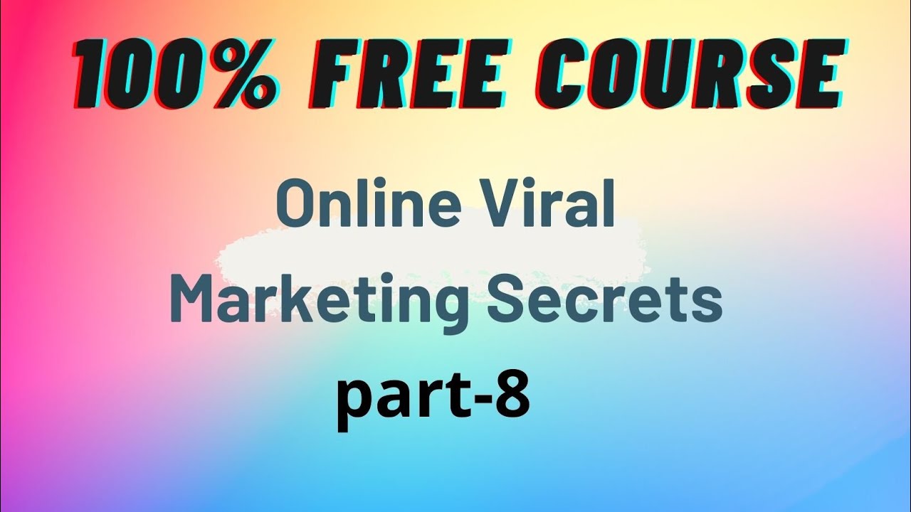 100% free Online Viral Marketing Secrets Video - YouTube
