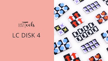 LC Disk 4 polymer clay patterns.