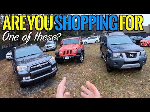 Here&rsquo;s the USED OVERLANDING SUV&rsquo;S You Can Buy CHEAP | 4RUNNER vs XTERRA & JKU  | CAR LOT REVIEW VLOG