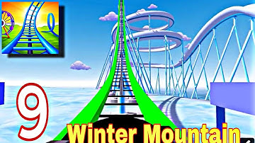 Real Coaster Gameplay walkthrough part 9 - Winter Mountain park