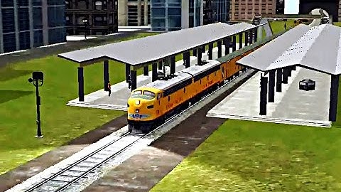 Train Sim - Metropolis Using EMD F9 UP - Simulasi Kereta Api (Android Game)