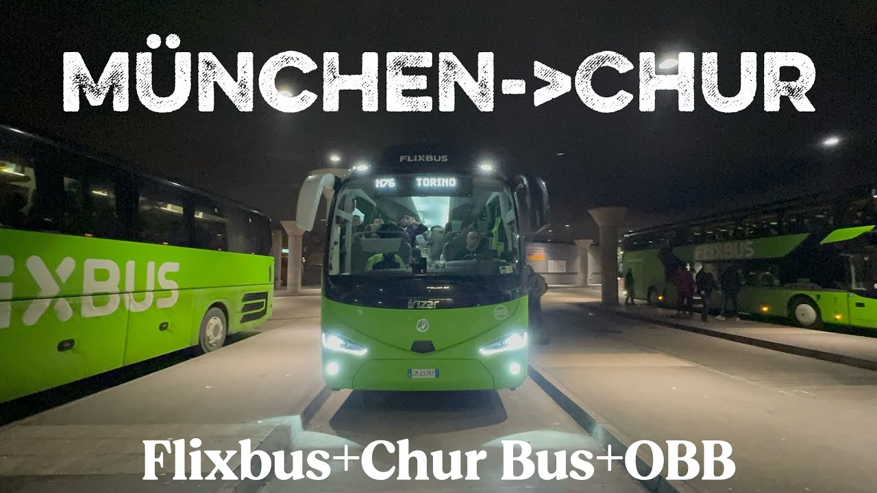 München Till Zürich Med Nattbuss Och Tåg!