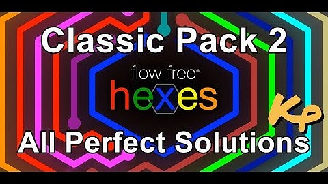 Flow Free Hexes - Classic Pack 2 - Perfect Solutions for all levels
