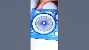Count the number of circles drawn by pen in total??? #spirograph #viral #youtubeshorts #okeyornot