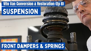 How to change shock absorber on MERCEDES VITO W639 campervan conversion and restoration | SHED 52