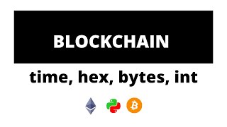 Learning Blockchain (not Bitcoin) with Python