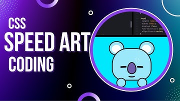 BT21 Koya Speed Art using Only CSS and HTML [Coding] + lofi