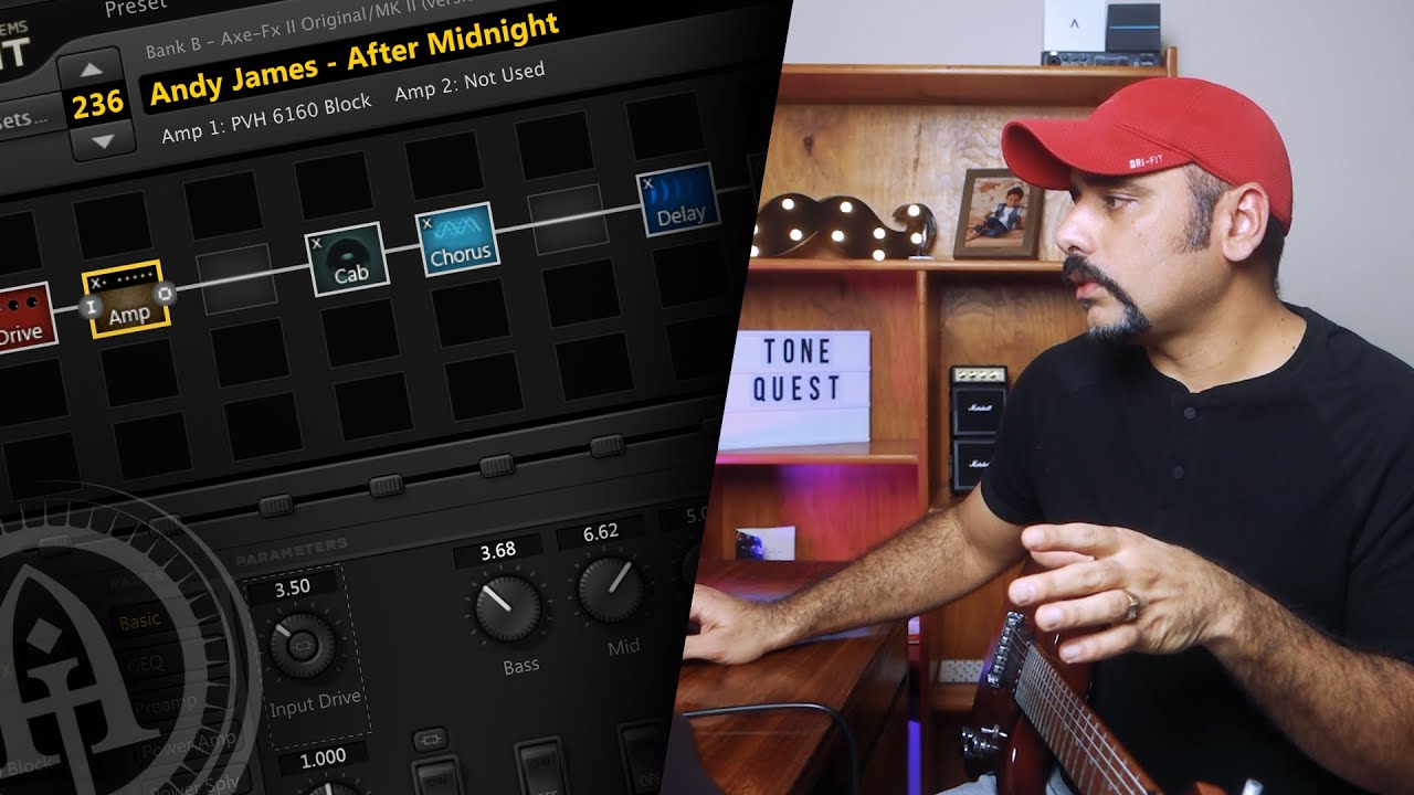ToneQuest | S02E08 | Andy James - After Midnight Preset breakdown | FREE Axe FX Preset