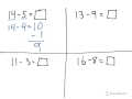 Using 10 to Simplify Subtraction