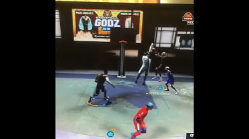 Crazy double Alley oop #nba2k #gaming #dunk