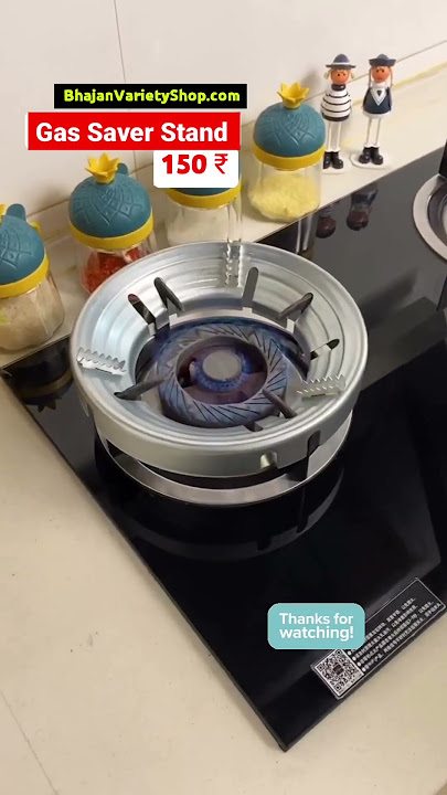 Gas Stove Stand Round Burner Stand, Glass top Gas Saver Jail Home Stove