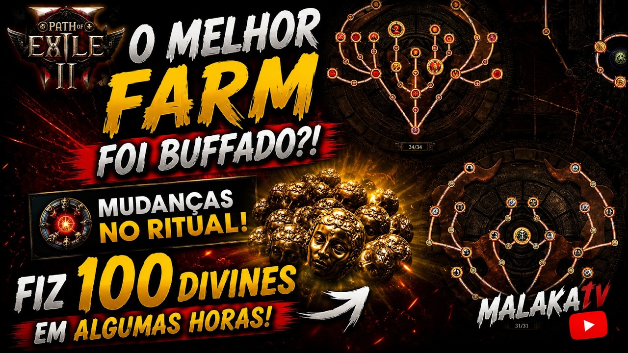 O MELHOR FARM FOI BUFFADO?! MUDANÇAS NO RITUAL E NOVO COMVO! FIZ 100 DIVINES EM ALGUMAS HOIRAS