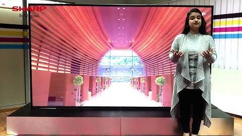 Sharp 120-inch Ultra-HD Professional Display Demo