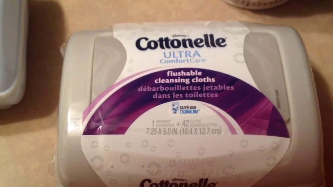 Cottonelle Flushable Wipes Review YouTube