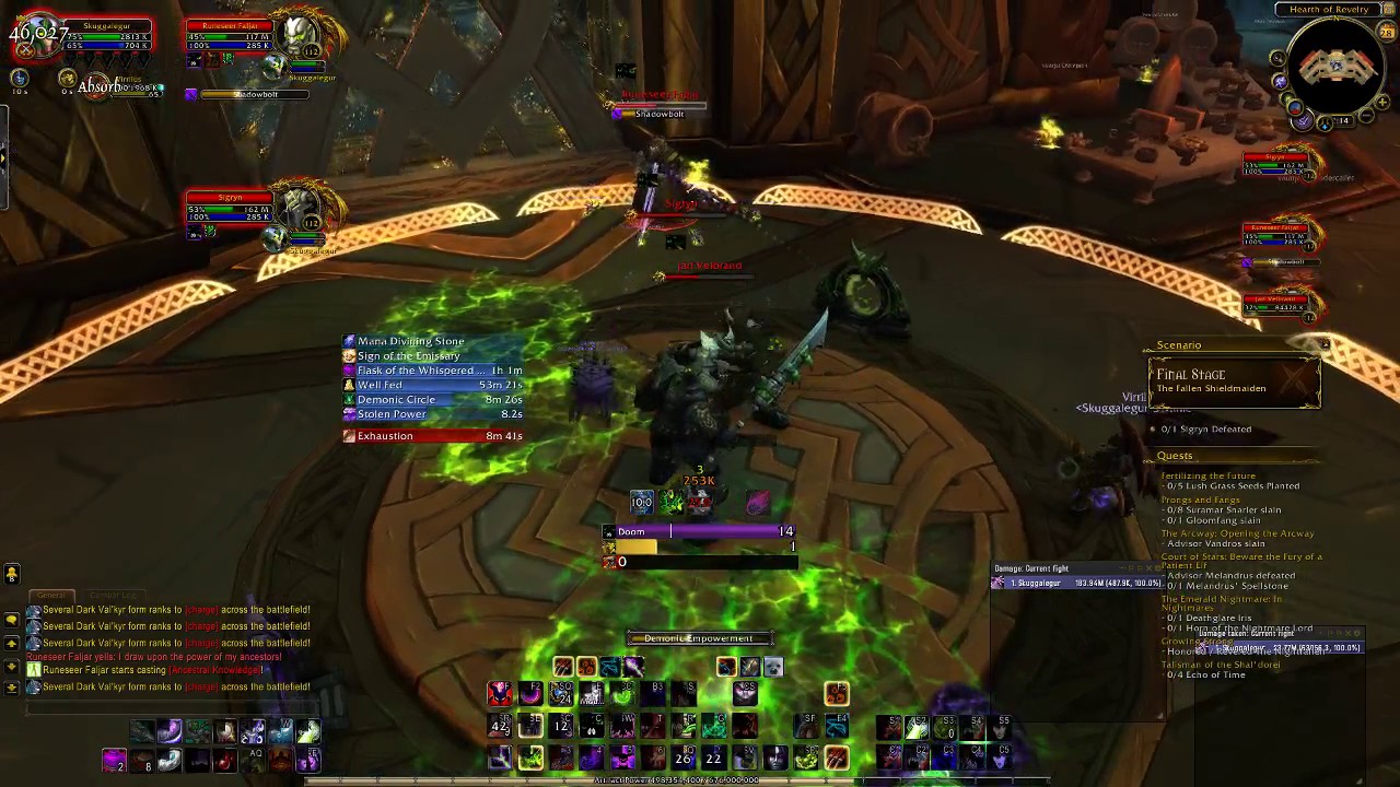 895 Demo Warlock Mage Tower Challenge