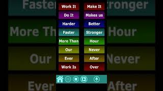 I play Harder, better, faster, stronger on the idaft app using my memory screenshot 5
