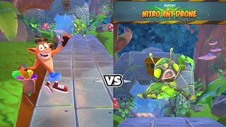 Crash bandicoot on the run mobile defeat nitro ant drone #shorts screenshot 4