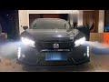 ホンダ シビック ヘッドライト FK7 FK8 タイプ R FC1 ヘッドランプ 全LED ランボルギーニスタイル ハッチバック セダン適用 流れるウインカー オープニング演出機能搭載 透明