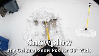 Snowplow 30&quot; wide Snow Pusher. Does it work??