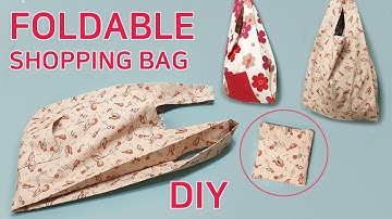 DIY Foldable Shopping Bag/Market bag/접이식 장바구니만들기/Faltbare Einkaufstasche