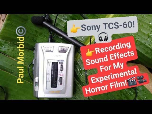 Sony TCS-60 Creating Horror Sound Effects - YouTube