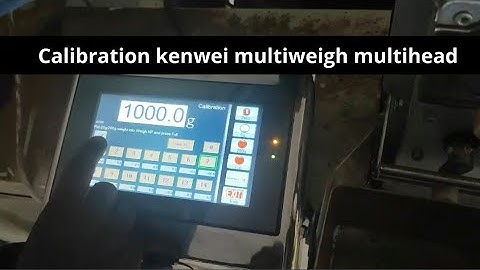 calibration kaise karen #kenwei #multiweigh #kinco