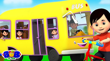 Otobüsteki tekerlekler | çocuklar için şarkılar | Bob The Train Türkçe | Okul öncesi video