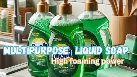 HOW TO MAKE QUALITY LIQUID SOAP / HIGH FOAMING POWER