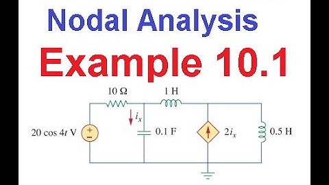(E)ENA(A) Example 10.1 || Nodal Analysis || Node Voltage Method