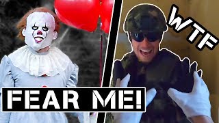 Scaring the $&*% out of Players in a PENNYWISE Costume (IT CLOWN)