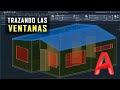 🅰 Autocad 2019 - Trazando las ventanas de un plano en Autocad - Clase 05 🆗