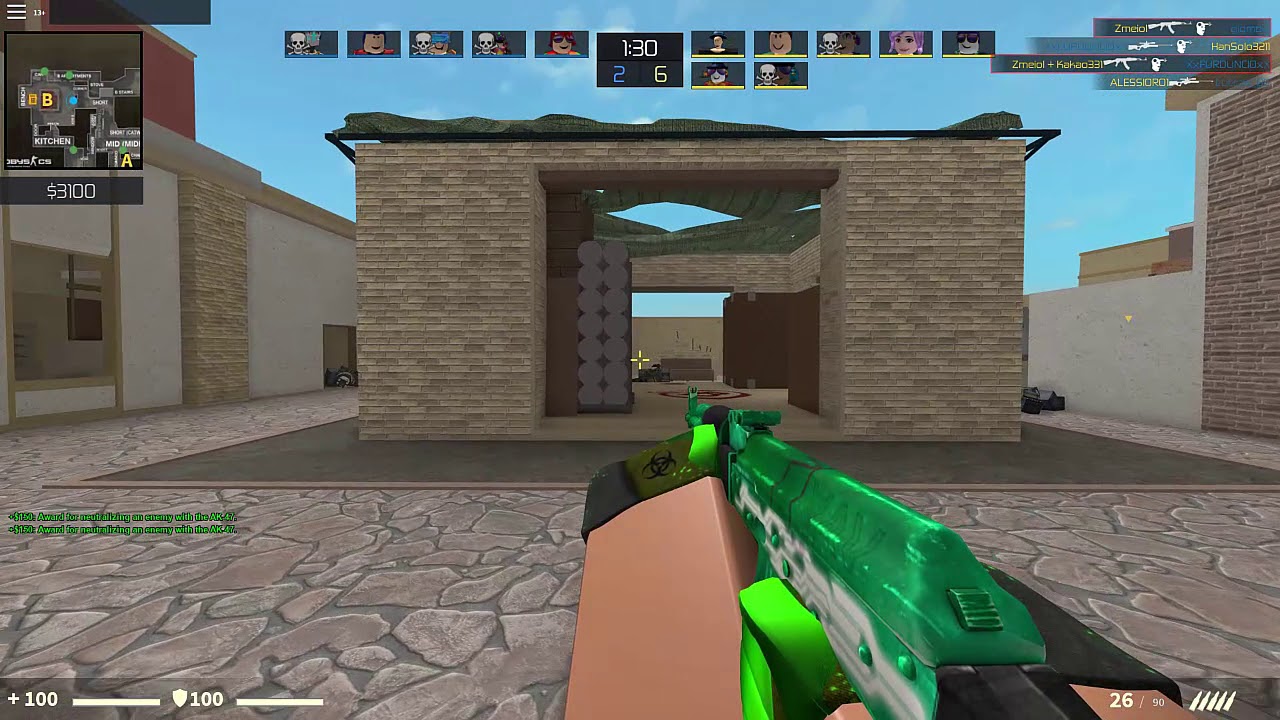 Counter Blox Crosshair - headshot only challenge counter blox roblox offensive