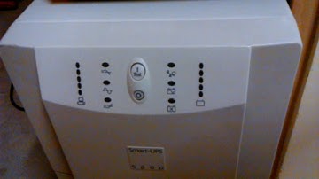 APC smart UPS 5000 all LEDs are flashing all the time